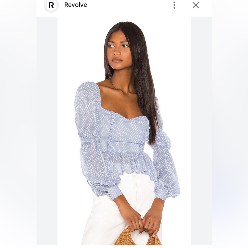Song of Style Clara Top in Sky Blue